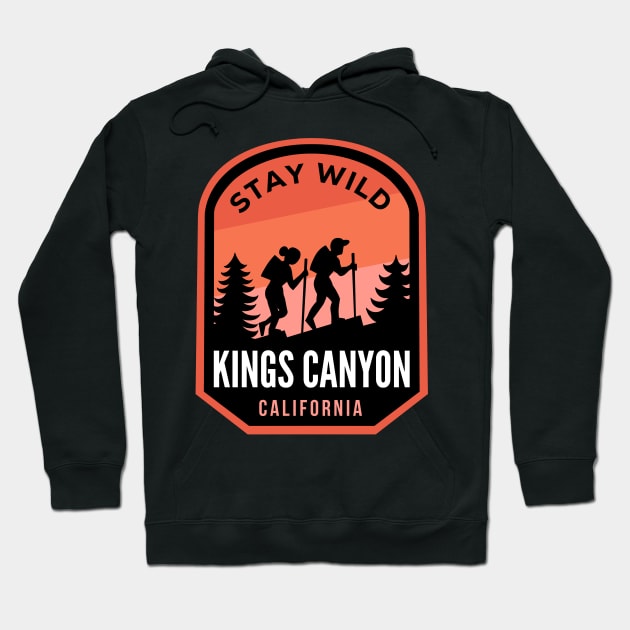 Kings Canyon California Hiking in Nature Hoodie by HalpinDesign